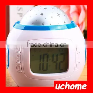 UCHOME Room Sky Moon-Star Projection Backlight Clock for Kids thumbnail-1