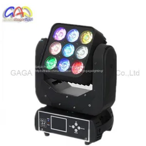 Professional 9*12W RGBW Mini LED Moving Head Martrix Light Use for Evento thumbnail-3