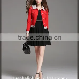 Italy Style Girls Long Sleeve Single Breasted Short Jacket Competitive Price thumbnail-1