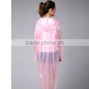 Adult Practical 100% PVC Raincoat Printing Logo thumbnail-1
