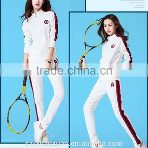 Wholesale Black and White High Quality Fit Slim Girl's Sportswear 2016 thumbnail-4