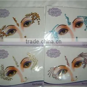 FACE BINDI Crystal Eye Corner TATTOO Sticker thumbnail-3