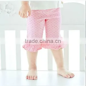 Pink Children Wholesale Ruffle Pants,ruffle Capri Pants,baby Shorts thumbnail-1