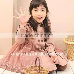 Fashion Child New Year Coat Whit Lace;kids Winter Clothes thumbnail-1