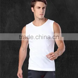 New Model Fitness Skinny Bodybuilding Excercise Sleeveless Compression Shirts for Men thumbnail-2