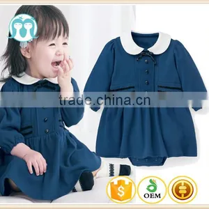 Western Baby Long Slevee Clothing Winter Toddler Clothing Dresses for Autumn thumbnail-1