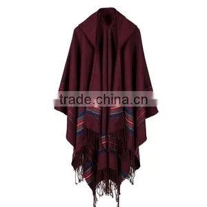 Korean Style 2017 New Year Female Scarf Coloful Stripes Jacquard 100%ACRYLIC Material 130*150cm Women Travel Cappa thumbnail-3
