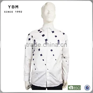 2016 Alephan Men Cotton Shirt White Printing Shirt thumbnail-1