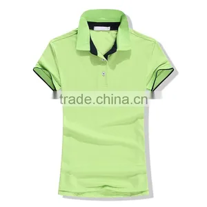 T Shirt Wholesale Cheap Women Blank Striped Multicolor Polo Shirts thumbnail-2