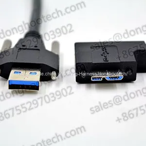 USB3 Vision Cables USB 3.0 Type A With Thumbscrews to Micro B W/s Shielded Cable Optimized for Industrial Application thumbnail-1