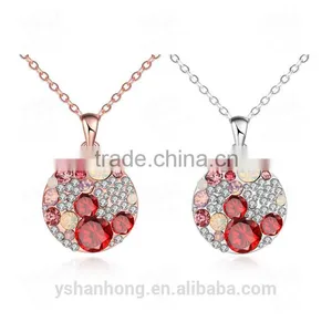 Fashion Zircon Inlaid Pendant Necklace thumbnail-2