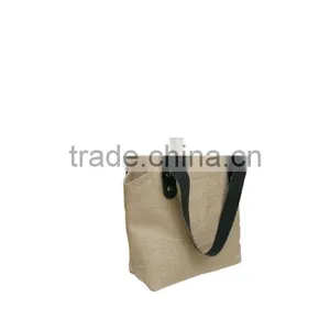 STRONG JUTE SHOPPING BAGS WITH COTTON HANDLE thumbnail-1