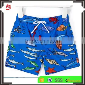 Hot Sale Summer Little Baby Boys Print Swim Shorts Custom Beach Board Shorts Swim Trunks Wholesale thumbnail-1