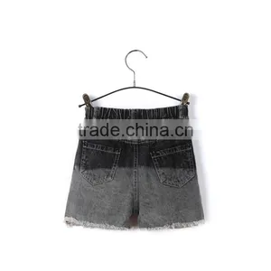 100% Cotton Ripped Frayed Design Contrast Color Fancy Kids Jeans Leisure Latest Boys Ripped Fashion Jeans thumbnail-2