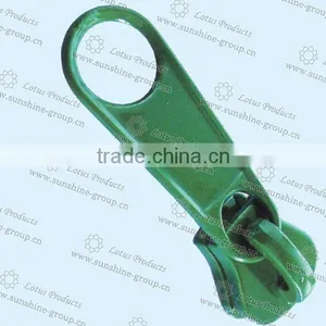 Simple 5# Metal Zipper Slider Green Color Metal Zipper Slider thumbnail-1