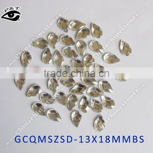 Hot Fix Acrylic Rhinestone Faceted Epoxy Stones Drop Shape 13x18mm Drop Stones thumbnail-1