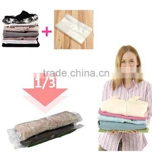 10 Pieces Wholesale Price Roll-up Compression Vacuum Saving Storage Bag Seal Compressed Organizer Camp Travel Home Luggage Pack thumbnail-1