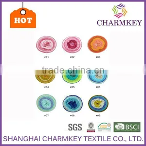 Charmkey 2017 Recycled Freshing Colors Cake Yarn New Hair Wool Acrylic Yarn Crochet Fancy Yarn Wonderfully Versatile thumbnail-5