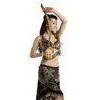 Printing Milk Silk Tribal Belly Dance Clothing , Exquisite Tribal Dance Wear thumbnail-1