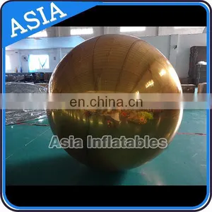Outdoor Inflatable Silver Mirror Balloon for Holiday Decoration, Lightweight Mirror Ball for Disco Dance Party With Hanging thumbnail-1