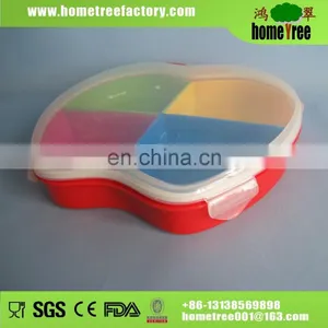 Apple Shape Empty Sealed Clear Plastic Container For Cotton Candy thumbnail-2