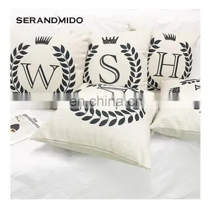 Cute Words Square 100% Polyester Custom Extra Large Linen Cushion Covers thumbnail-6