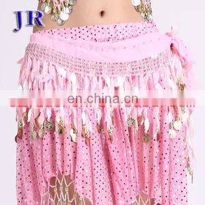 Professional Leaf Sequins Belly Dance Hip Scarf Belt Y-2032# thumbnail-3