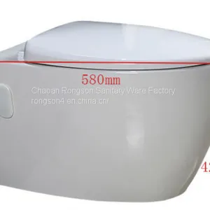 2019 Rimless European Wall Hung Toilet Bidet Cheap wc Toilet thumbnail-3