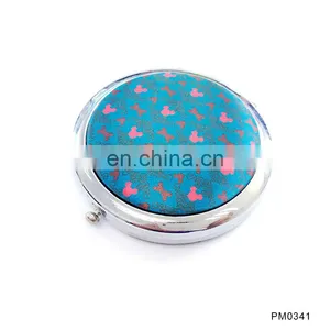 Party Gift Factory Fabric Cover Button Badge Handmade Decorative Convex Compact Mirror thumbnail-2