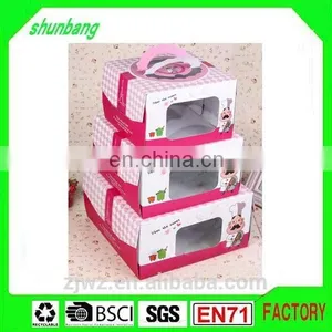 2015 Custom Folding 350gsm Art Paper & Paper 10inch Box With Handle thumbnail-1