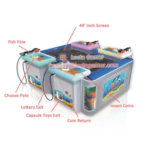 Zhongshan Amusement Redemption FlyFishing Master 4P Fish Hunting Game, Shooting Fish Machine Coin Operated thumbnail-2