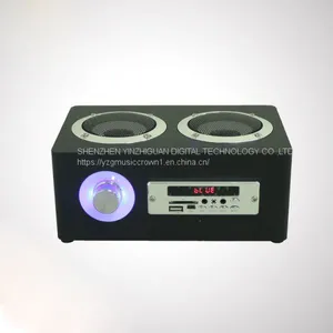 New Private Model Wooden Bluetooth Subwoofer Speaker Box Phone, Computer, Radio, Plug and Headset Speaker Manufacturer Customized thumbnail-1