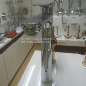 Single Lever Handle Tall Vessel Sink Faucet thumbnail-3