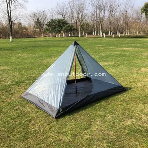 Lightweight Backpacking Tent For 2 Man, Summer Hiking Rodless Mosquito Net Tents thumbnail-2