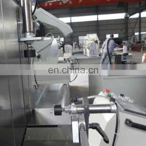 Aluminium Window Profile Digital Display Double Head Cutting CNC Saw for Sale thumbnail-5