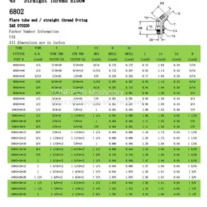 45° Straight Thread Elbow6802 thumbnail-1