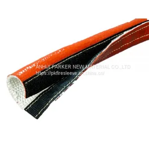 Silicone Fiberglass Firesleeve With Velcro Hook Loop Closure thumbnail-1