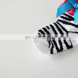Baby Socks Zebra Cartoon Pattern Baby Socks Bowknot European and American Cotton Newborn Floor Socks Spring and Autumn Shape thumbnail-6