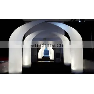 LED Lighting Cone Props Decorative White Glow Inflatable Tusk Tube for Wedding Party thumbnail-1