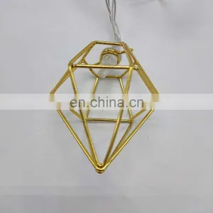 Holiday Lighting Led Metal Diamond String Decoration Christmas Wedding Light thumbnail-4