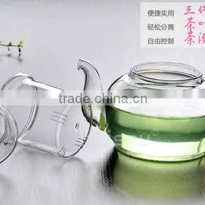Glass Teapot 800ML Double-walled,High Temperature Resistant thumbnail-4