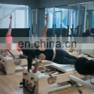 Very Good Quality White Maple Wood Reformer Pilates With Tower Used in Pilates Machine Reformer With Half Trapeze thumbnail-1