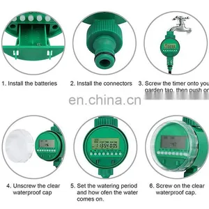 LCD Display Automatic Electronic Intelligent Digital Farm Drip Irrigation Timer for Agricultural Irrigation thumbnail-4