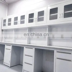 Lab Furniture Table Steel Work Bench With Reagent Rack thumbnail-2