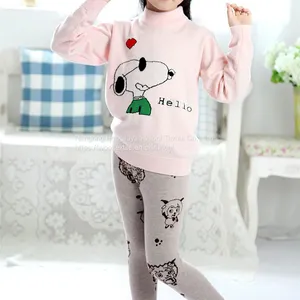 Winter Warm Baby Leggings Jacquard Print Trousers Soft Casual Wear Wholesale thumbnail-2