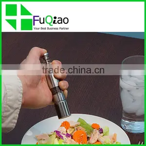 Printed Logo FDA Grade Cooking Tools Metal Stainless Steel Salt and Pepper Mills thumbnail-6