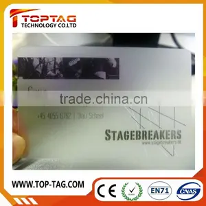 Full Color Inkjet Plastic Transparent Pvc Business Card / Pvc Card Printing thumbnail-5