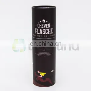 Printed Round Facial Tissue Boxes Paper Skin Care Jar Boxes Black Round Paper Case thumbnail-5