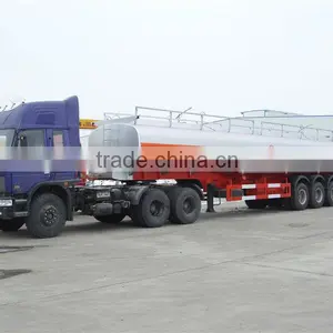 3 Axles 40000liters Fuel Tanker Trailer thumbnail-1
