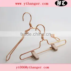 LYB-0156 Shiny Metal Clothes Hanger Wide Shoulder Coat Hanger thumbnail-1